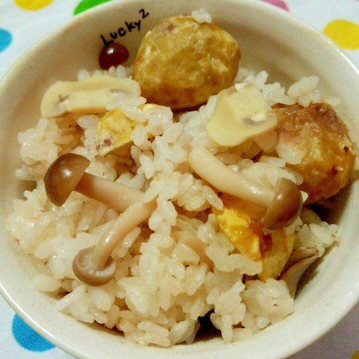 栗・きのこご飯